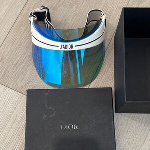 Dior J'Adior Blue and White Visor